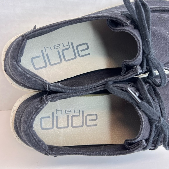 HEY DUDE WOMEN'S WENDY L BLACK Sz 7 WOMEN’S SHOES Comfort Loafers XLNT CLEAN - Picture 12 of 15